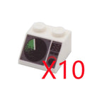 MOC City Building Blocks Character Accessories Mini Brick Audio Computer Brick Control Center Radar Keyboard Pattern Toy K037