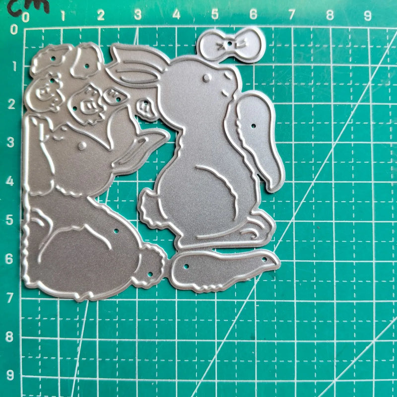 Easter Rabbit Scrapbooking Die Cut Carbon Steel Mold DIY Greeting Card Making Embossed Template Crafts Cutting Dies New Arrivals