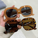 KAMMPT Women Sunglasses 2022 Trendy Vintage Round Female Shades Eyewear Fashion Popular Ins Simple Retro Sun Glasses for Lady