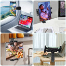 New Airplane Tablet Holder Travel Train Seat Cupboard Bar Handfree Foldable Phone Bracket Stand Desk Edge Grip 360 Rotation