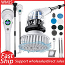 New 8-in-1 Electric Cleaning Brush Bathroom Kitchen Brush Cleaning Multifunctional Household Cleaning Brush With LED NightLight