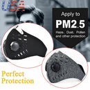 Sports Face Mask with Active Carbon Filter Reusable Washable Anti Fog Mouth Mask Cycling Face Mask Filter MTB Road Protector