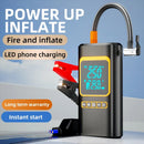 4 In 1 Car Multi-function Air Compressor Jump Starter Air Pump Tire Inflator Portable Battery Starter With Smart Battery Clip