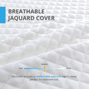 Queen Mattress 14 Inch, Charcoal Gel Memory Foam Mattress Bed in a Box,  Made in USA, Medium Firm, CertiPUR-US Certified, White