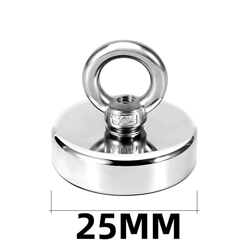 D16~D42mm Super Strong Neodymium Fishing Hook N52 Heavy Duty Rare Earth Neodymium with Countersunk Hole Eyebolt Salvage Magnetic
