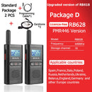 Retevis RB628 Walkie Talkie Rechargeable 1500mAh Portable Two-way Radios Large LCD Screen Emergency For Hunting Camping(2 Pcs)