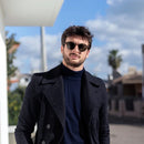 ZENOTTIC-Steampunk-Clip-On-Sonnenbrille für Damen und Herren, Anti-Blaulicht-Brille + polarisierender Clip, modische/retro Computerbrille