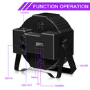 Yiflamefly 4Pcs 36W UV Black Lights 36LED Par Lights With Remote Control DMX512 Stage Light For DJ Disco Club KTV Wedding Party