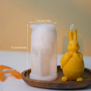 Carrot Bunny Silicone Mold for Candle Making Lily Flower Soap Rabbit Gypsum Doll Mould Easter Egg DIY Gifts Cartoon Animal Decor