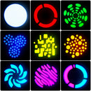 Yiflamefly Moving Head Lights 30W RGB LED Black Stage Lights DMX 512 For Wedding DJ Disco Party Live Show Stage Lighting