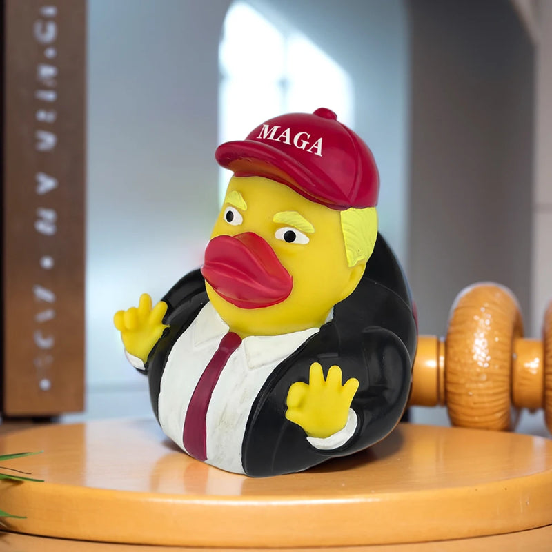 Trump Rubber Duck Squeak Bath Duck Trump Merchandise Rubber Duckies Bathtub Toys for Kids Gift Birthdays Baby Showers Bath Time