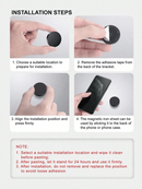 Magnetic Metal Phone Holder, Car Phone Mount, Universal Magnetic Phone Holder Stick-On, Suitable For All Smartphones
