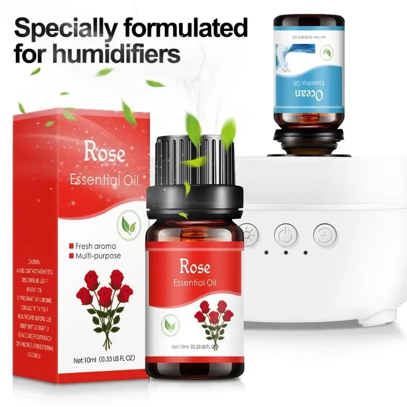 10ml Car Aromatherapy Supplement Liquid Plant Essential Oil Humidifier Aromatherapy Machine Specific Water Soluble Essential Oil