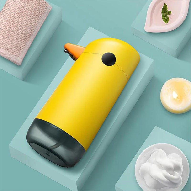 Children Auto Foam Soap Dispenser Little Yellow Duck Smart Sensor Liquid Soap Dispenser Touchless Hand Sanitizer for Bathroom