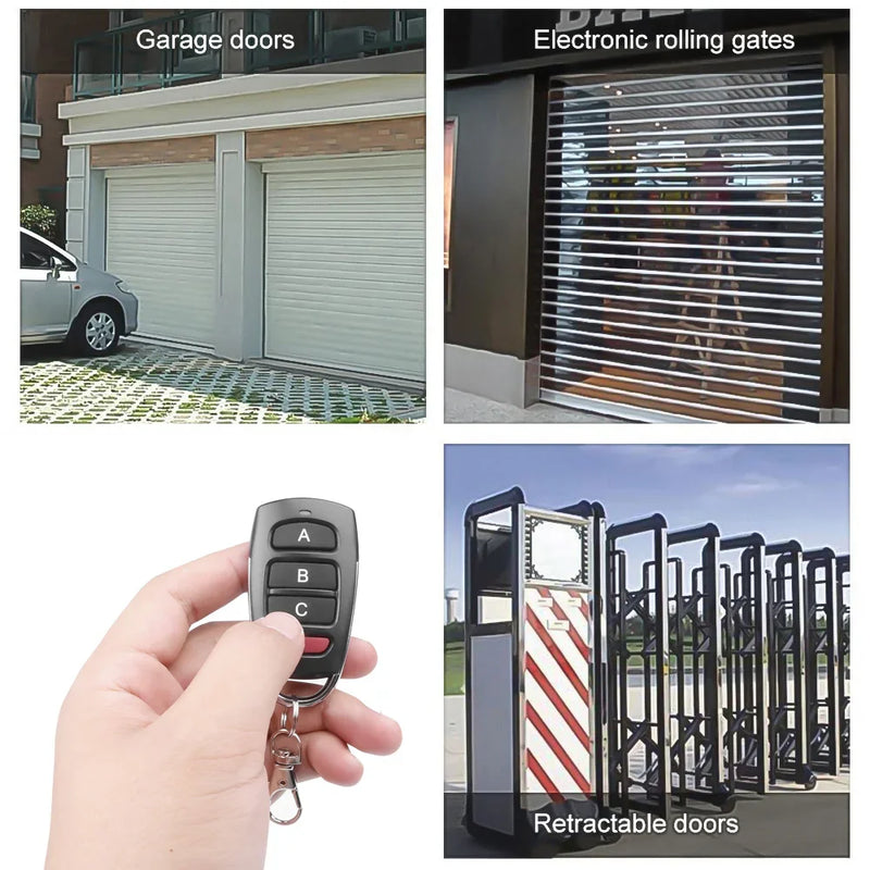 Universal Garage Door Opener Remote Control 433MHZ Clone Learning Rolling Code Duplicator For Gate Garage Door