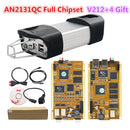 Best V212 For Renault Can Clip OBDII Diagnostic Scanner AN2131QC/AN2135SC Full Chip CYPRESS Programmer Interface Reprog V191