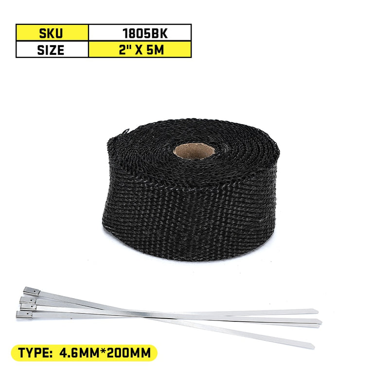 Free Shipping Motorcycle Exhaust Thermal Exhaust Tape Header Heat Wrap Resistant Downpipe For Motorcycle Car Accessories