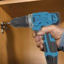 Cordless Drill Driver 12V Electric Screwdriver with Battery and Charger Case 2-Speed 3/8 Chuck LED Light for Repair & DIY