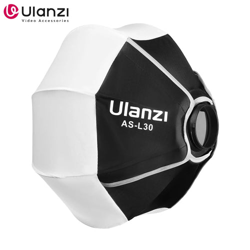 Ulanzi AS-L30 30cm Lantern Softbox with Mini Bowens Mount Quick Release Ball Diffuser Light Modifier for Ulanzi LT028 LT005 COB