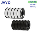 JAYO 3D Filament Printer PLA PLUS/PLA /PETG/PLA+2.0/ABS/TPU 1.75mm 10Rolls for FDM 100%No bubbel 3D Printer Materials DIY Gift