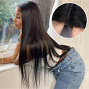 4x4 180 Density 5x5 Black Straight Closure Pre Cut Glueless Wigs Brazilian Remy Hair Human Hair Wigs HD Transparent Lace wigs