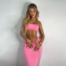 Chicology Damen Sommer 2022 2-teiliges Set Damen Crop Tank Top High Waist Hose Mode Großhandels-Outfits