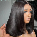 Straight Short Bob Human Hair Wigs 13x6 Hd Lace Front Wigs 10 12 16 Inch Glueless 13x4 Lace Frontal Black Wig