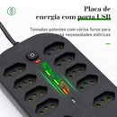 Line filter, USB socket, electric extension, plug, extension socket, 10A, electric socket socket, socket ruler