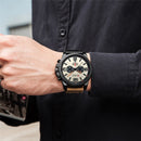 CURREN Top Luxury Brand Men's Military Waterproof Leather Sport Quartz Watches Chronograph Date Fashion Casual Men's Clock 8314