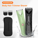 MAXGROOM Body Hair Trimmer Shaver for Men Ball Trimmer for Groin Pubic Replaceable Ceramic Blade Electric IXP7Waterproof Clipper