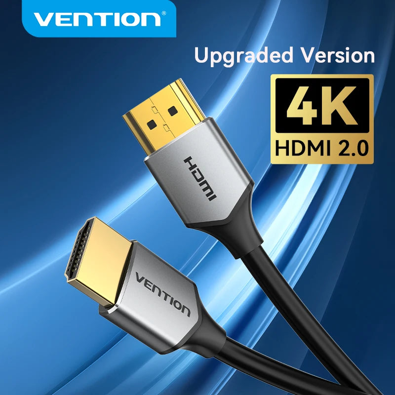 Vention HDMI-Compatible Cable Ultra 4K Slim HD Splitter Cord for PS4/3 Projector HDTV X-box Nintendo Switch 3D HD 2.0 Audio Cabo