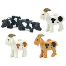 Figures Animal Building Block MOC City Goat Sheep Eagle Owl Panda Parrot Seagull Penguin Zoo Fram Accessories Bricks Toy Gift