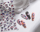 1PCS 5D Cartoon Kuromi Hello Kitty Nail Stickers Sanrio Animation Nail Art Decoration Sanrio Cute Melody Embossed Stickers