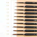 Borrence 4/7pcs Hook Line Pen art painting brushes weasel hair paint brush gouache watercolor oil paints artists Hand Painted