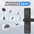 Intelar X1 Tuya Wifi Biometrisches Fingerabdruck-Griffschloss Smart Türschloss Fernentriegelung Schlüsselloser Zugang Elektronisches Digital-Türschloss