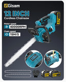 The Timberline Pro | 12-Inch Brushless Cordless Chainsaw for Makita 18V Battery