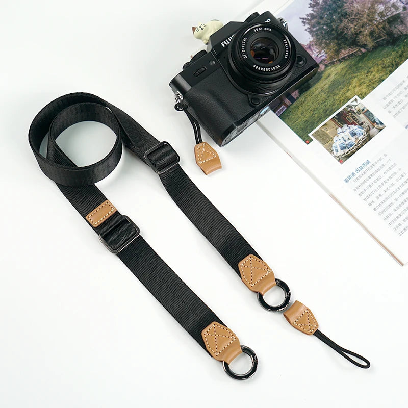 Camera Shoulder Strap Length Adjustable Universal Width Press Released Quick Released Cloth Long for sony canon nikon fujifilm