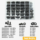 3045t Schwarze Senkschrauben mit Innensechskant, Schrauben, Muttern, Unterlegscheiben Kit M2 M2.5 M3 M4 M5 M6 M8 10.9 Legierter Stahl DIN 7991