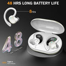 Wireless Earbuds, Bluetooth 5.3 On-Ear Headset, Noise Cancelling Mic, 48H Playtime Sports Headphones for Workout/Running.