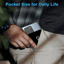 Super Slim Power Bank For iPhone 5MM Ultra Thin Charger , Portable Mini External Phone Battery Phone Power Backup In Wallet