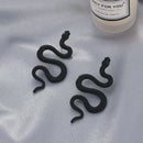 Fashion Trend Gothic Dark Exaggerated Snake Shaped Pendant Earrings for Women Temperament Personality Girl Jewelry Accessories