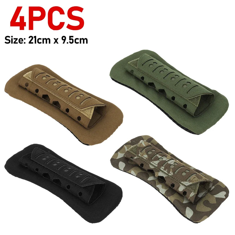 1/2/4PCS Laser Cutting Tactical Vest Shoulder Strap Pads For Hunting Vest Backpack Comfort Mesh Cushion Shoulder Pad for Outdoor