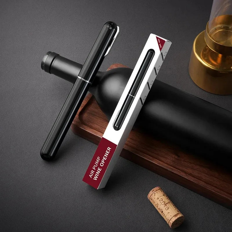 Air Pressure Pump Wine Bottle Opener Pen Shape Stainless Steel Needle Fast Kitchen Bar Party Portable Corkscrew OpenTool