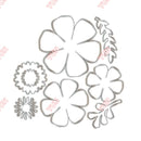 New 2025 February Spring Tiny Butterflies Flower Bouquet Scalloped Pierced Rectangle DIY Scrapbooking Diary Make Easter Gift Box