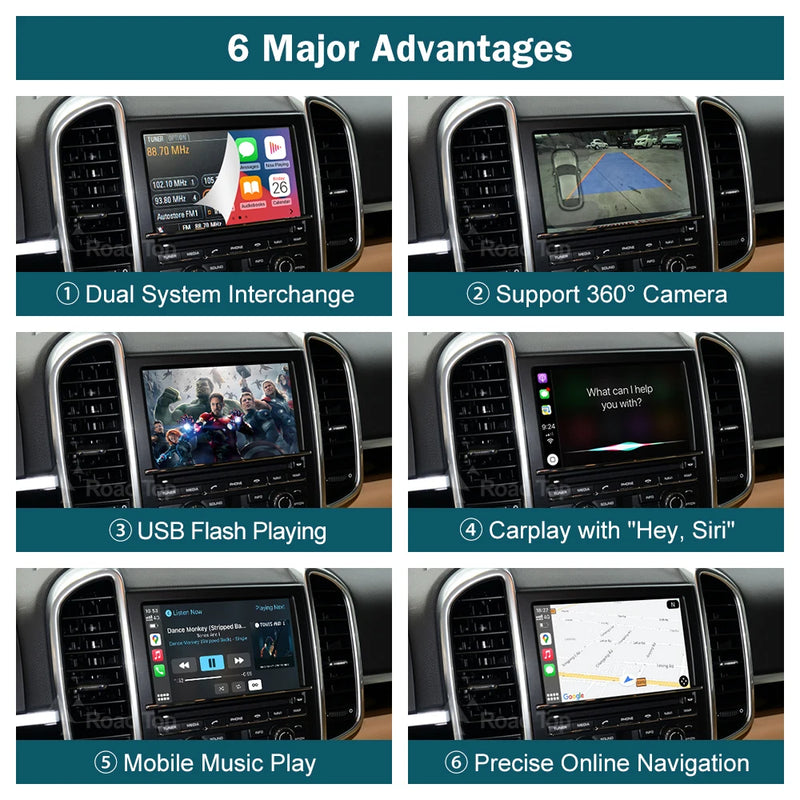 Wireless CarPlay for Porsche 911/918 PCM 3.1 7" 2012-2015 with Android Auto Interface Mirror Link AirPlay Car Play Function