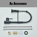 The Minimalist Retractable Kitchen Faucet in Brushed Stainless