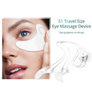 Microcurrent RF Massage Eye Mask Hydrogel Eye Patches Hot Massage EMS Eye Massage Device Reduce Wrinkles Puffiness Dark Circles
