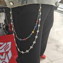 2025 New Model Flower Shape Hip Hop Pants Chain Fashionable Men And Women One's Waist Luxury Accessories Spring Gift