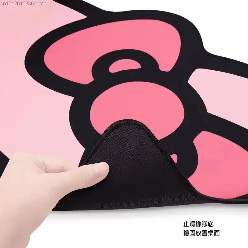 Sanrio Hello Kitty Large Game Mouse Pad Setup Kawaii Kuromi Table Pad Compute Mouse Mat Gamer Stitching Pink Desk Accessorie Mat