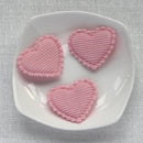 50pcs 21x25/32x37mm Padded Corduroy Fabic Heart Appliques for DIY Hat Clothes Leggings Sewing Supplies Headwear Decor Patches